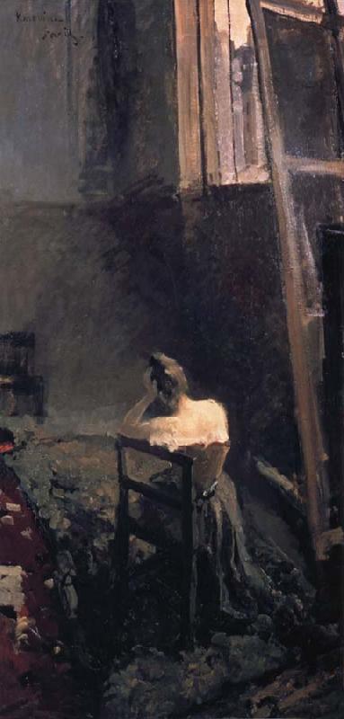 Konstantin Korovin Artist in studio